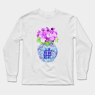 Blue and white china vase Long Sleeve T-Shirt